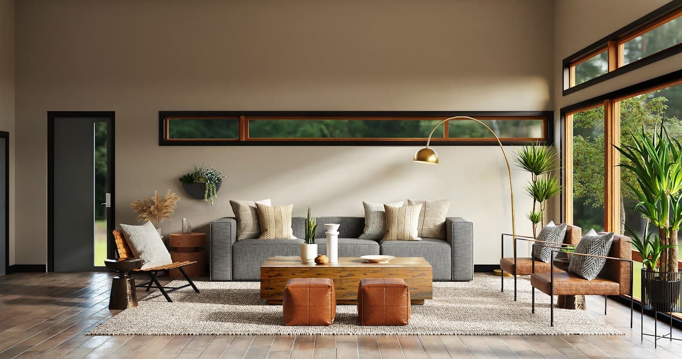 Architectural interior showcasing premium surfaces